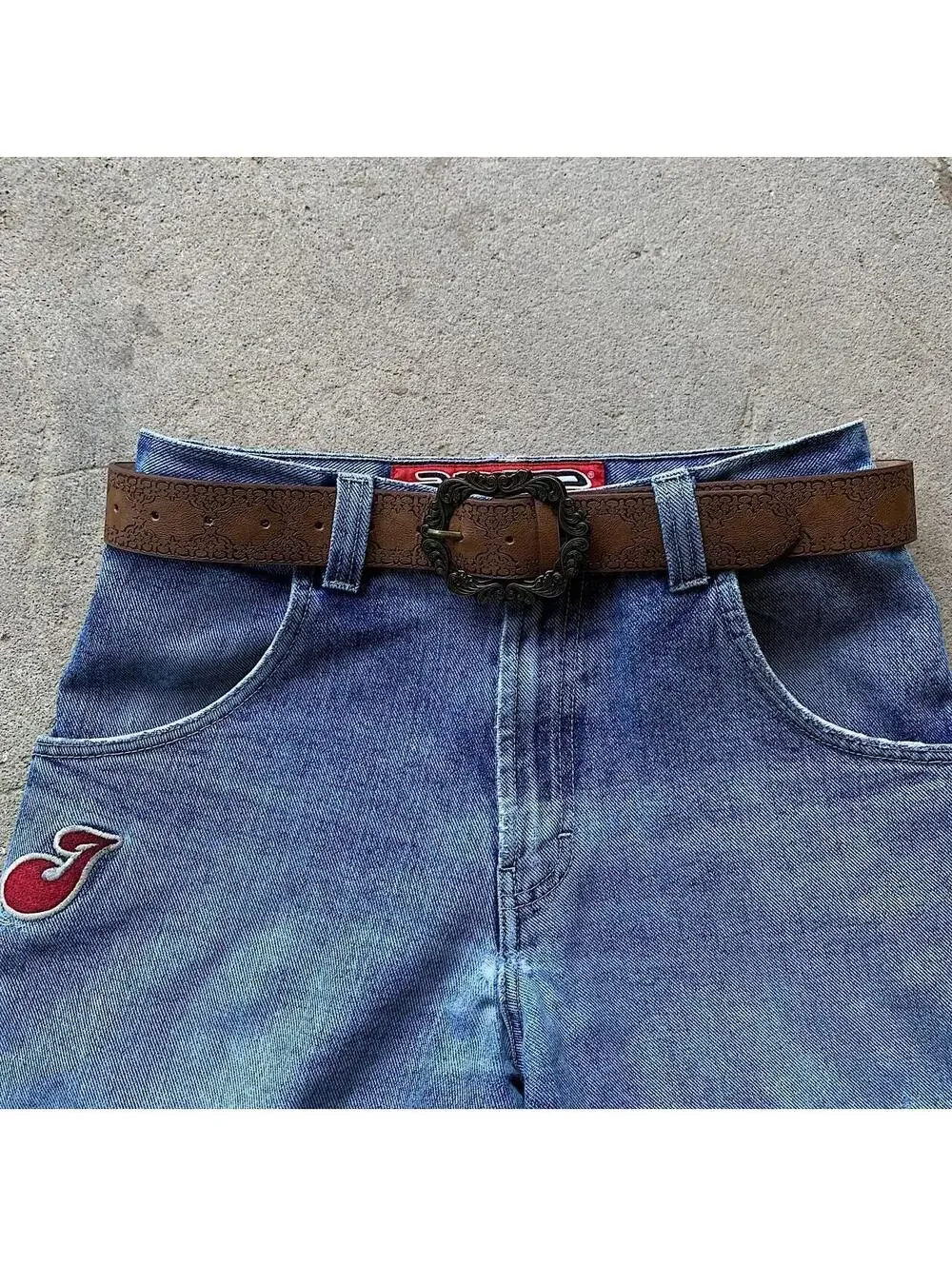 Vintage Brown Western Belt